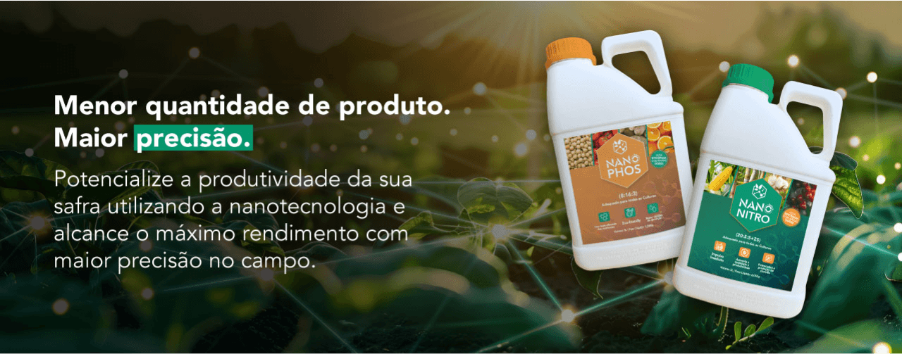 Menor quantidade de produto. Maior precisão.